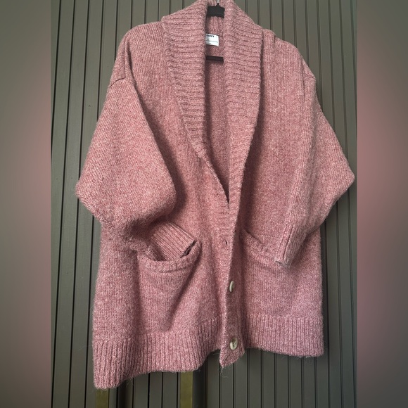 Chunky Sweater Womens Comfy Warm Buttons Pockets - Picture 3 of 4